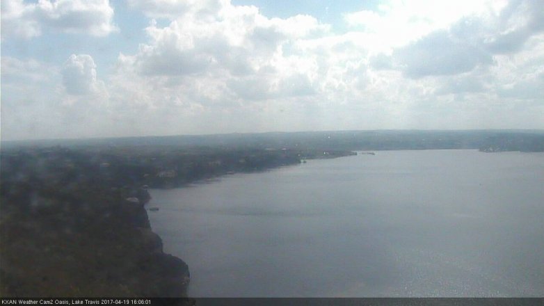 Lake Travis webcam, April 19, 2017 3:10 PM CT