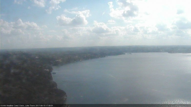 Lake Travis webcam, April 19, 2017 4:15 PM CT
