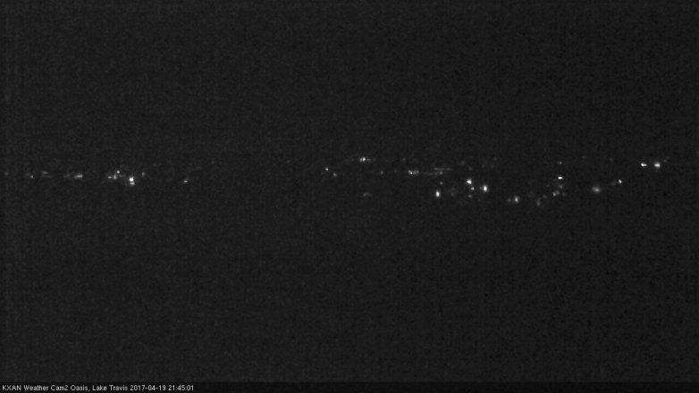 Lake Travis webcam, April 19, 2017 8:45 PM CT
