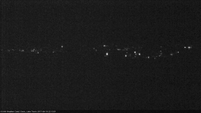 Lake Travis webcam, April 19, 2017 9:15 PM CT