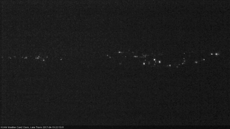 Lake Travis webcam, April 19, 2017 9:25 PM CT