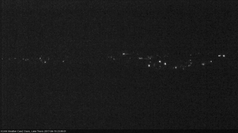 Lake Travis webcam, April 19, 2017 10:20 PM CT