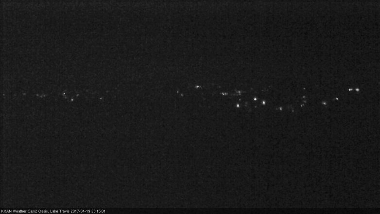 Lake Travis webcam, April 19, 2017 10:30 PM CT