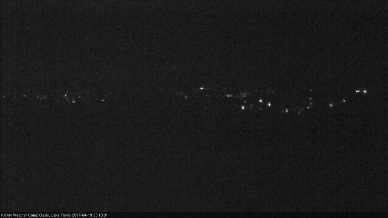 Lake Travis webcam, April 19, 2017 10:40 PM CT