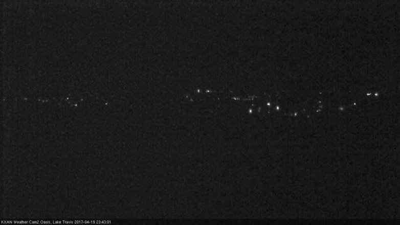 Lake Travis webcam, April 19, 2017 10:50 PM CT