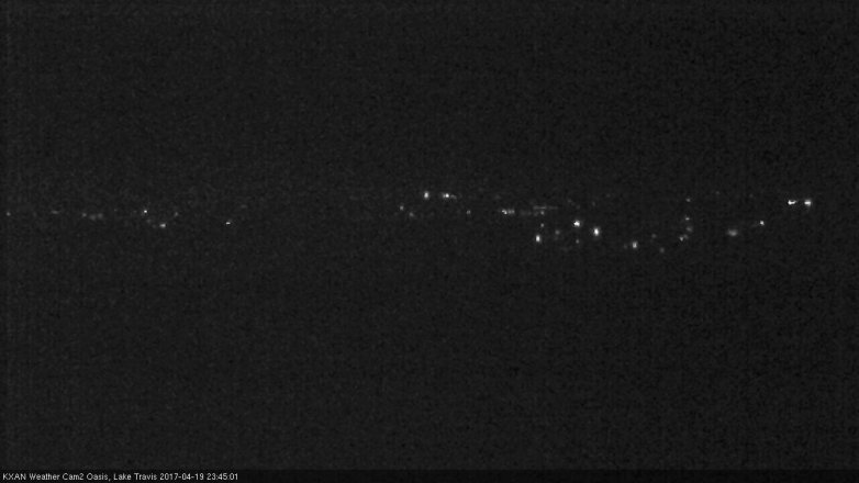 Lake Travis webcam, April 19, 2017 11:10 PM CT