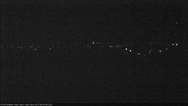 Lake Travis webcam, April 19, 2017 11:35 PM CT