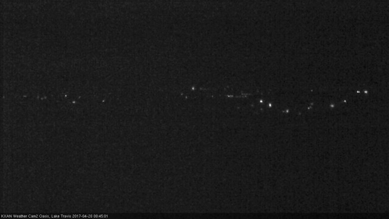 Lake Travis webcam, April 19, 2017 11:50 PM CT