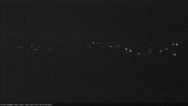 Lake Travis webcam, April 19, 2017 11:55 PM CT