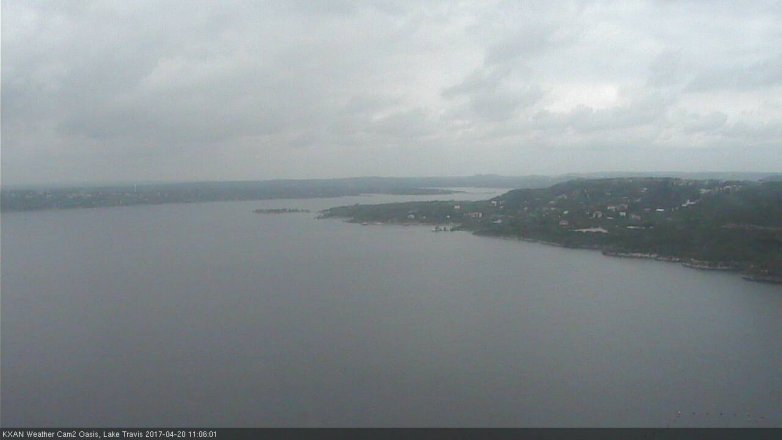 Lake Travis webcam, April 20, 2017 10:15 AM CT