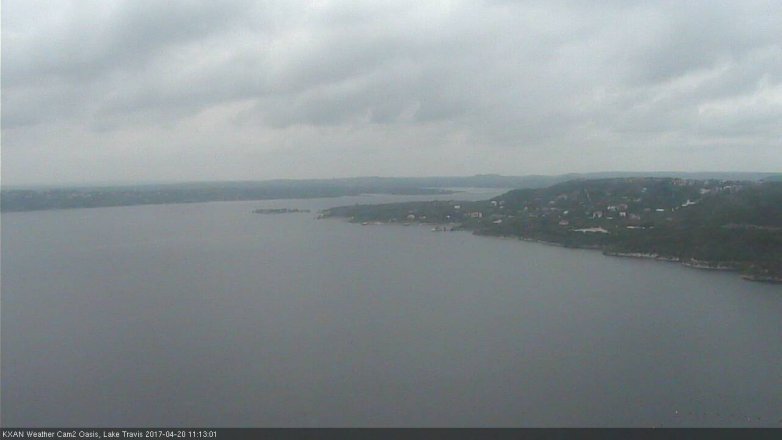 Lake Travis webcam, April 20, 2017 10:40 AM CT