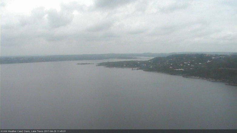 Lake Travis webcam, April 20, 2017 10:55 AM CT