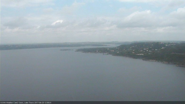 Lake Travis webcam, April 20, 2017 11:05 AM CT