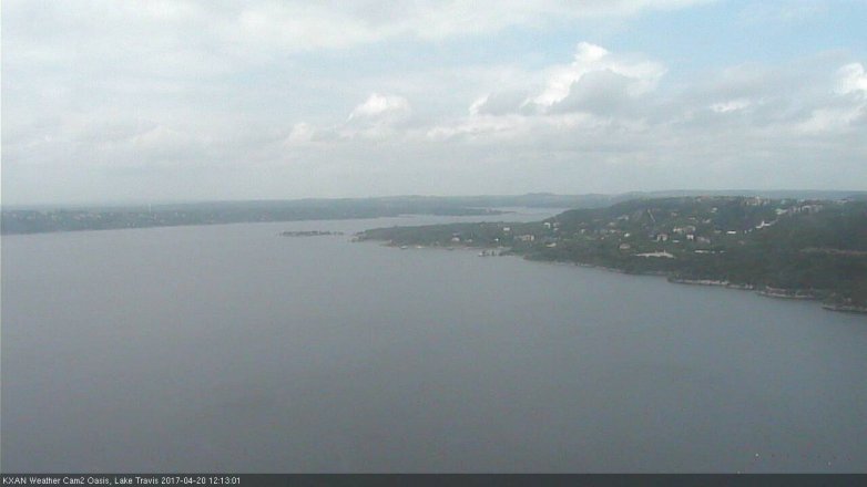 Lake Travis webcam, April 20, 2017 11:15 AM CT