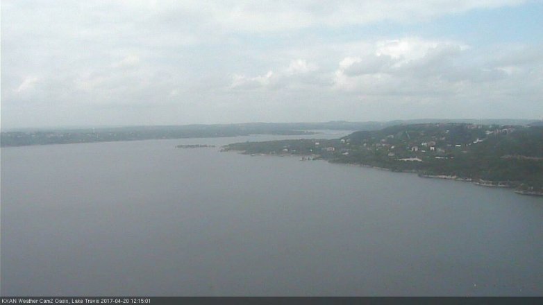 Lake Travis webcam, April 20, 2017 11:30 AM CT
