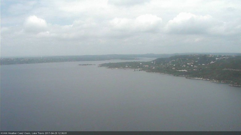Lake Travis webcam, April 20, 2017 11:55 AM CT