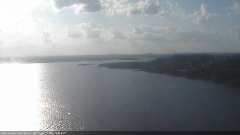 Lake Travis webcam, April 20, 2017 5:30 PM CT