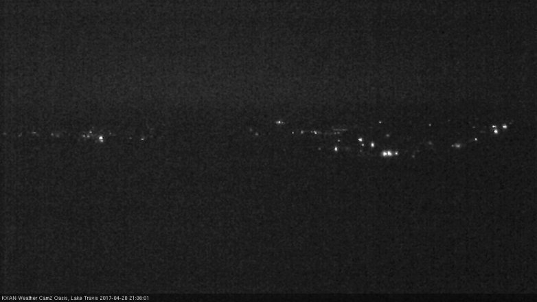 Lake Travis webcam, April 20, 2017 8:05 PM CT