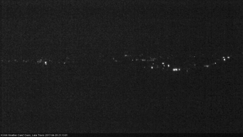 Lake Travis webcam, April 20, 2017 8:10 PM CT
