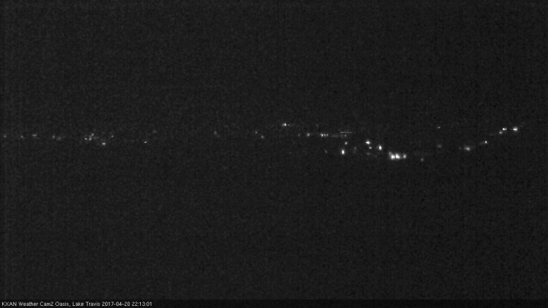 Lake Travis webcam, April 20, 2017 9:20 PM CT