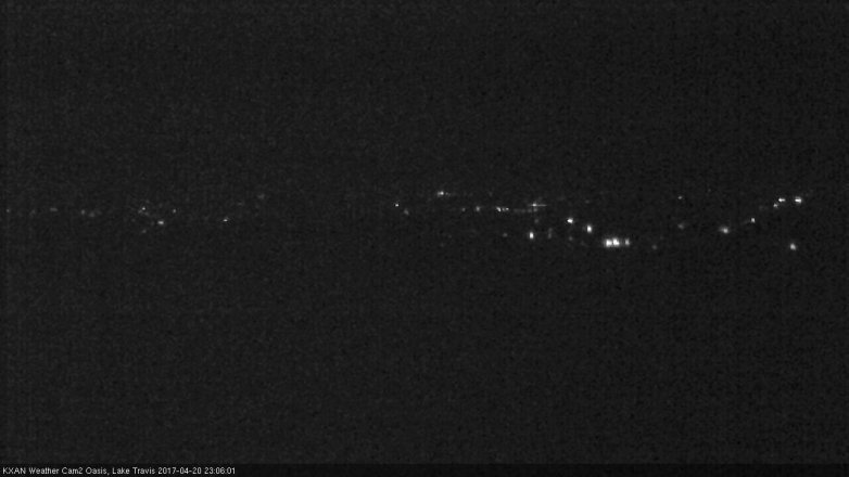 Lake Travis webcam, April 20, 2017 10:15 PM CT