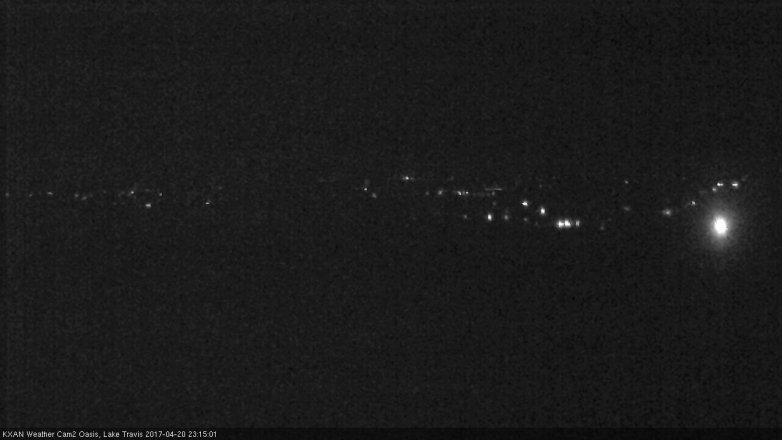 Lake Travis webcam, April 20, 2017 10:35 PM CT