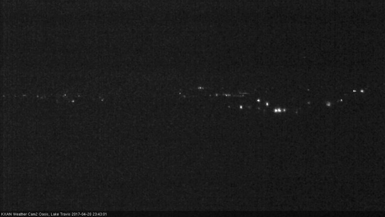 Lake Travis webcam, April 20, 2017 10:45 PM CT