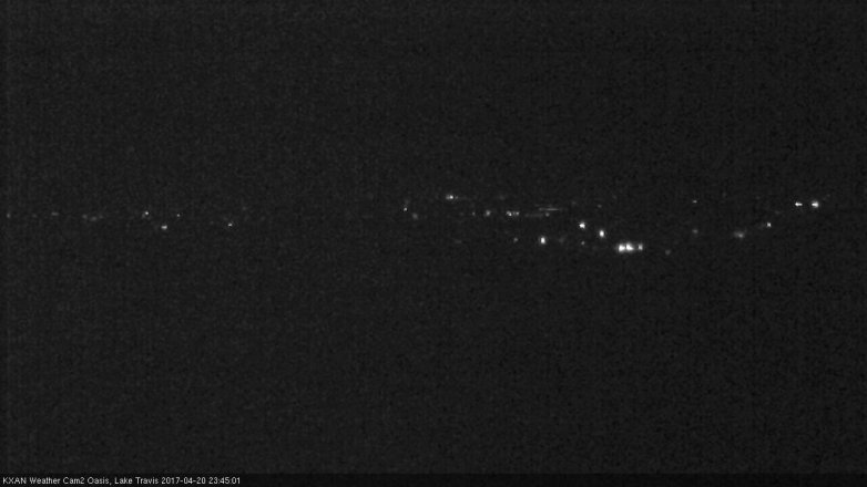 Lake Travis webcam, April 20, 2017 10:50 PM CT