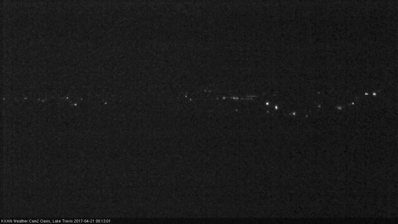 Lake Travis webcam, April 20, 2017 11:15 PM CT