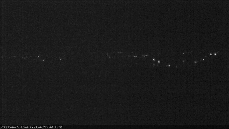 Lake Travis webcam, April 20, 2017 11:25 PM CT