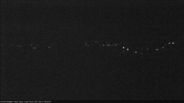 Lake Travis webcam, April 20, 2017 11:45 PM CT