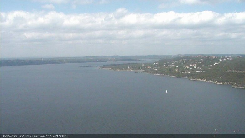 Lake Travis webcam, April 21, 2017 11:30 AM CT