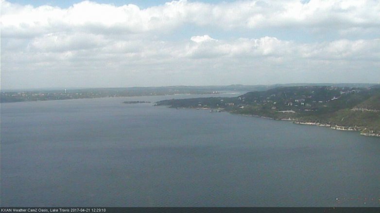 Lake Travis webcam, April 21, 2017 11:45 AM CT