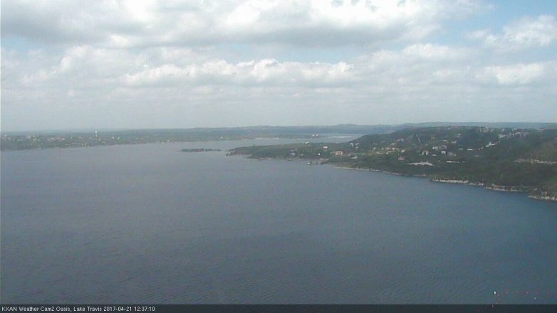 Lake Travis webcam, April 21, 2017 12:00 PM CT