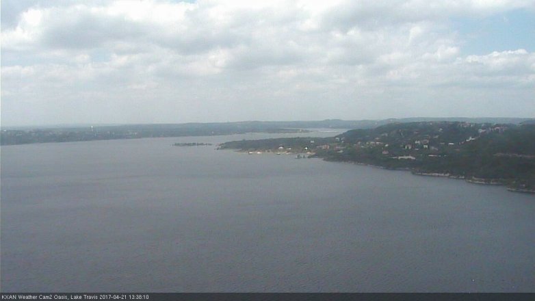 Lake Travis webcam, April 21, 2017 1:05 PM CT