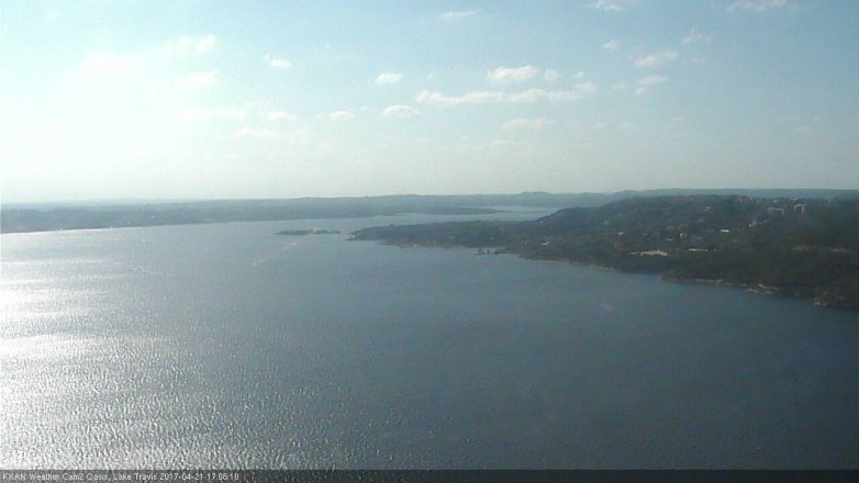 Lake Travis webcam, April 21, 2017 4:25 PM CT