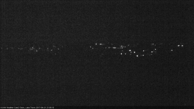 Lake Travis webcam, April 21, 2017 8:20 PM CT