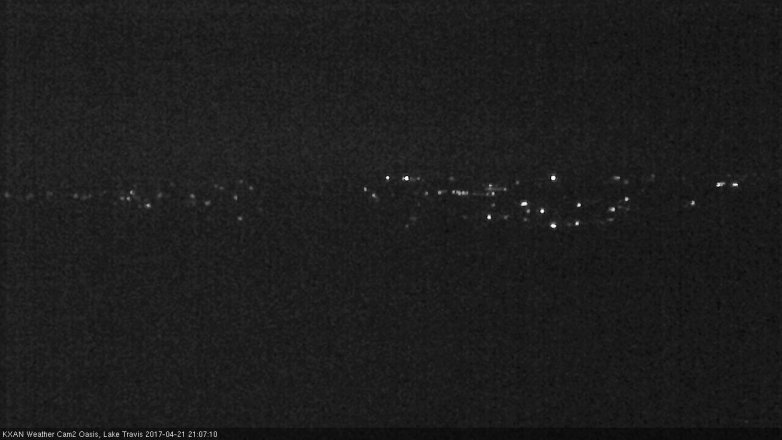 Lake Travis webcam, April 21, 2017 8:25 PM CT