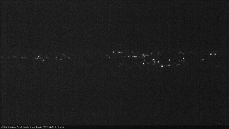 Lake Travis webcam, April 21, 2017 8:50 PM CT