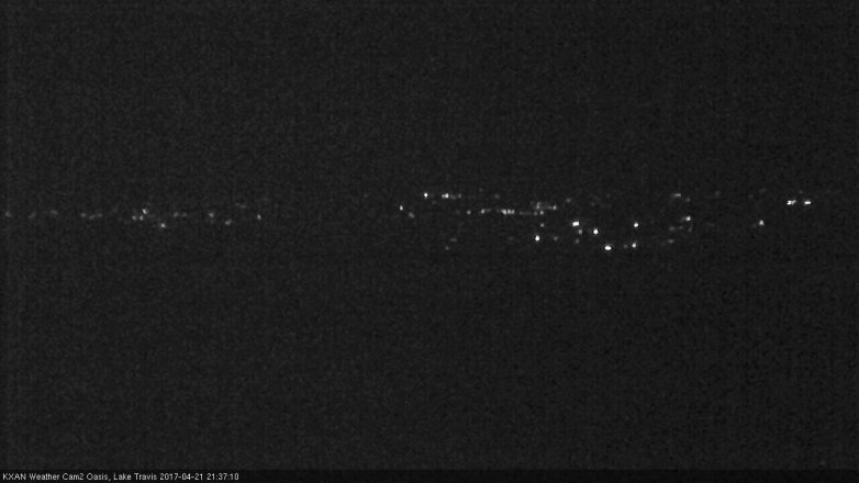 Lake Travis webcam, April 21, 2017 8:55 PM CT