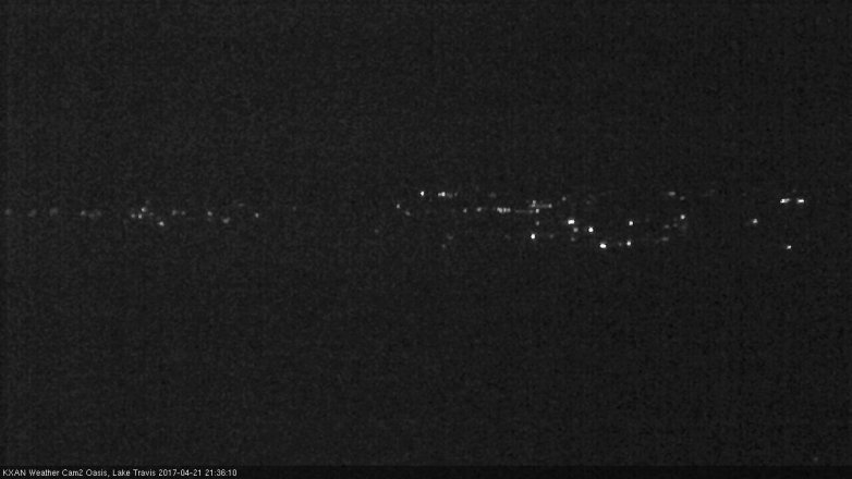 Lake Travis webcam, April 21, 2017 9:05 PM CT