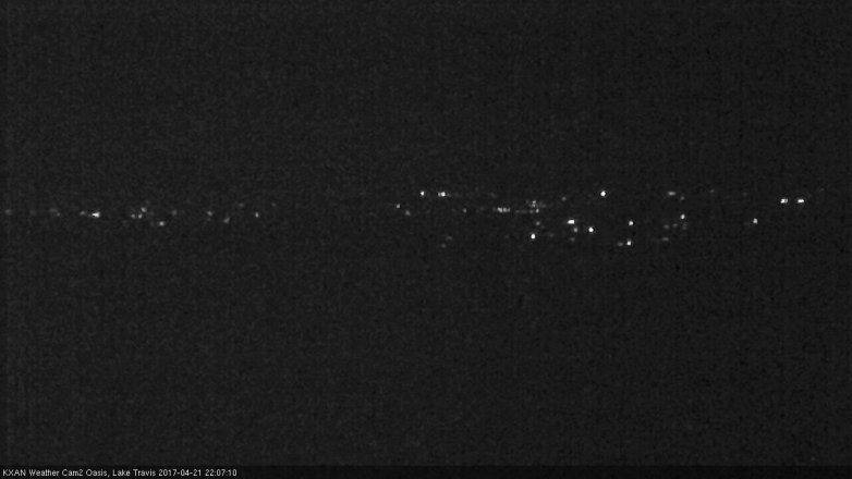 Lake Travis webcam, April 21, 2017 9:20 PM CT