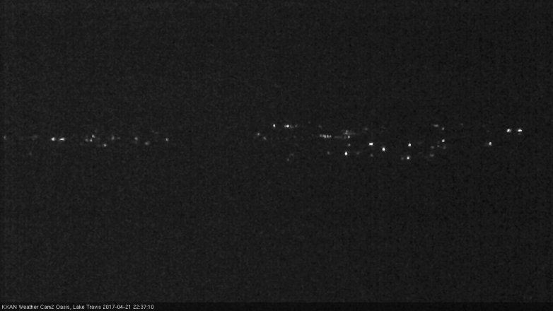 Lake Travis webcam, April 21, 2017 9:45 PM CT