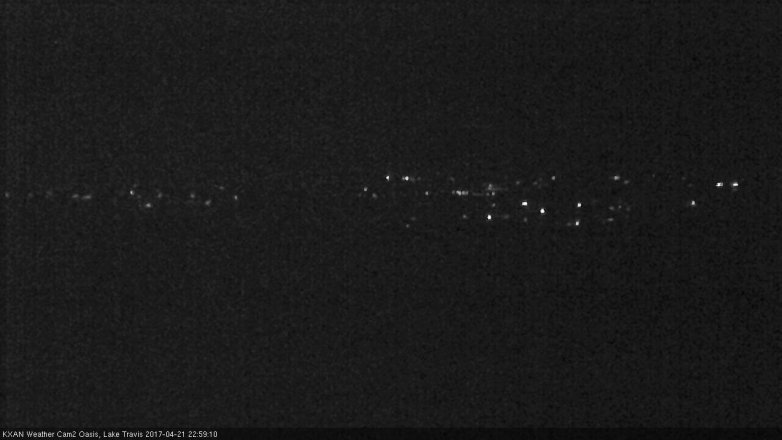 Lake Travis webcam, April 21, 2017 10:05 PM CT