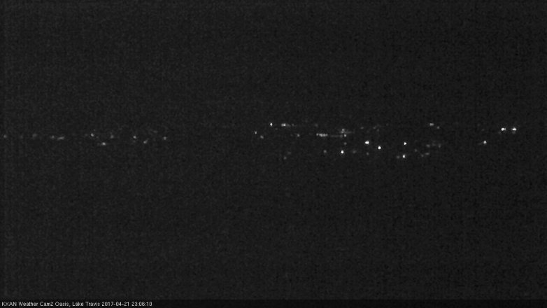 Lake Travis webcam, April 21, 2017 10:25 PM CT