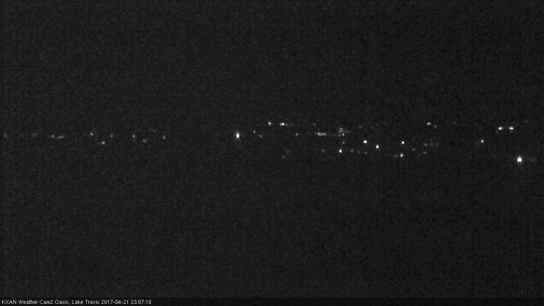 Lake Travis webcam, April 21, 2017 10:40 PM CT