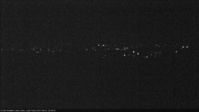 Lake Travis webcam, April 21, 2017 11:05 PM CT