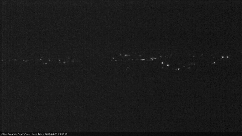 Lake Travis webcam, April 21, 2017 11:10 PM CT