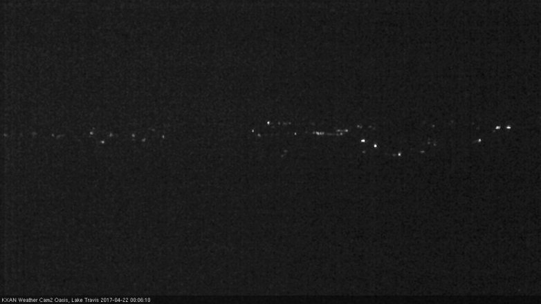 Lake Travis webcam, April 21, 2017 11:15 PM CT
