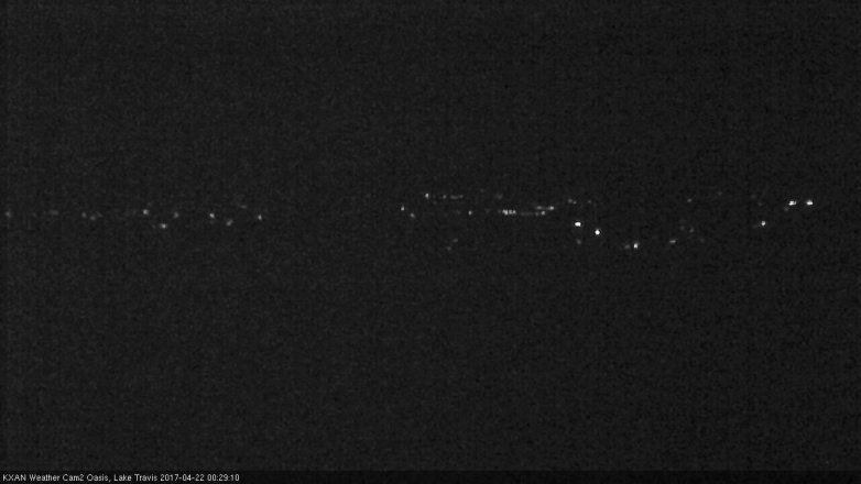 Lake Travis webcam, April 21, 2017 11:40 PM CT